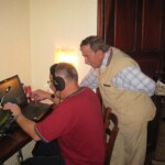Jean 5T0JL is mobilizing Janusz SP6IXF to better maintaing phone pile-up's